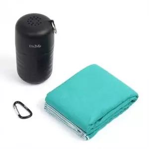 쿨링 타월 수축 케이스 세트 120x60cm 블랙