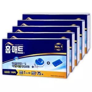 홈매트 모기약 코드롤러 훈증기 +리필 75p X5개