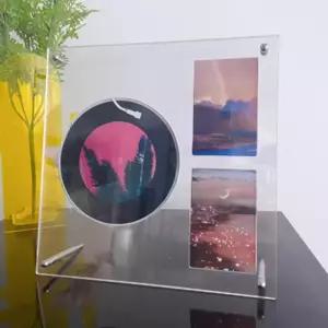 아크릴 CD 씨디 보관 케이스 포카 전시 액자 CD1+2함 거치대 정리함 꽂이 엘범진열 받침대 자익장 포토카드
