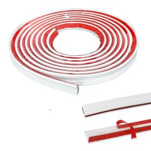 유연한 트림 콜크 스트립 벽 몰딩 트림, 모서리 데코, 천장, 백스플래시 타일 가장자리, 조리대, 베이스보드, 바닥(흰색)을 위한 1인치 x10피트 필 및 스틱