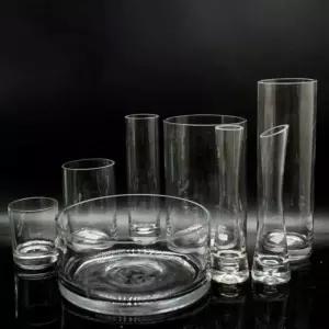 원통 유리 화병 12x20 심플한 예쁜디자인화병 예쁜꽃병 거실인테리어 예쁜 소품