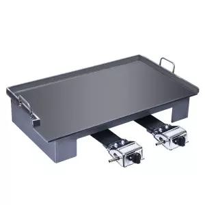 업소용 호떡 기계 철판 구이기 세트 노점상 부침개 지짐판 불소도장 코팅 이중 화구