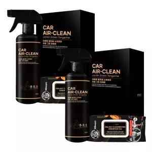 (묶음할인) 1+1 이선생 차량용 탈취제 500ml+이 세정광택코팅티슈 30매김서림방지제 휠크리너 카나우바 왁