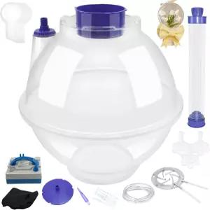 풍선 스터핑 기계 스터퍼 키트 꽃관 꽃다발 충전 포트 전기 에어 펌프 및 익스팬더 도구 5개 PVC 라텍스 볼