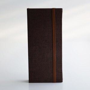 포토 부스 사진 앨범 결혼식 또는 파티용 2X6 홀더의 사이드 슬라이드 u2013 방명록 및 메모리 유품 린넨 하드 커버 밴드는 포토부스 인화물을 안전하게 보관 RESSO BROWN