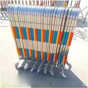 자바라대문 이동 식주차장 차단 간편 학교 이동펜스