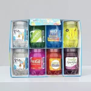 팝핑소다 플유 투명 1박스 스트레스해소 슬라임 탄산음료 8개입