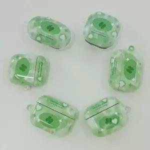 네잎클로버 에어팟 버즈 케이스 행운 선물보관통 수납 보호 이어폰 블루투스 에어