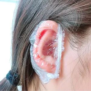 염색 일회용 귀커버 파마 비닐 100매 비닐귀커버 염색용품