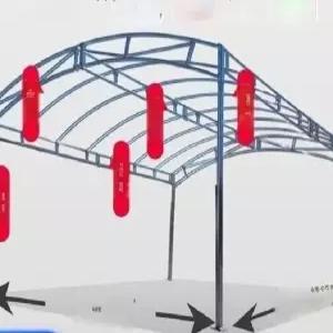 농막 조립식 골조 간이차고 철제프레임