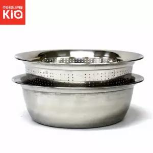 루미스 멀티 바스켓 2P 세트 스테인레스 다라이 타공망 주방용 가정용 스텐 고급 다용도