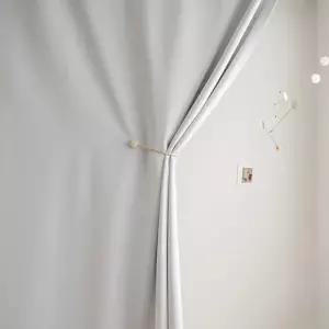 /메종텍스타일 이지핏 방염 양면 암막커튼 기본핀형 봉집형 10color