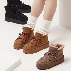 에이블 스노에 윈터 부츠워커 커플 여성 방한 퍼부츠 숏부츠 숏털 숏퍼 겨울 부츠