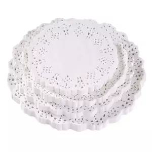 도일리페이퍼 레이스 포장 데코 테이블세팅 원형 14cm 베이킹데코