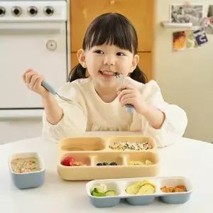 예꼬맘 에디슨 실리콘 흡착 5구 식판