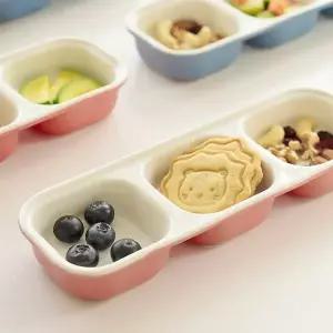 예꼬맘 에디슨 도자기 3구 플레이트