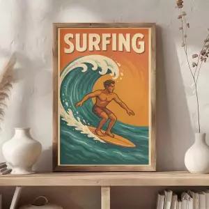 서핑 그림 일러스트 해변 바다 인테리어 수영 벽걸이액자 제품