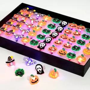 할로윈 오키도키 할로윈반지 불빛반지 50개 LED반지