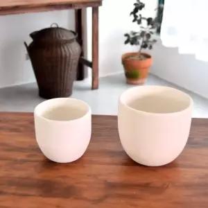 토분 흰색 12x11cm 이탈리아 빈티지다육이화분 작은꽃 소형 선인장 미니 예쁜 인테리어 이쁜 빈화분 토기