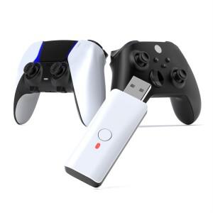 [호환품]XB-무선 컨트롤러 어댑터 PS5/PS4/NS/ 닌텐도 호환 Switch PC/Steam Deck용 Bluetooth 핸들 변환기