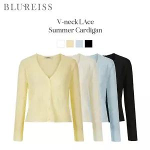 [블루레이스] V넥 레이스 니트 써머 가디건_B6M3KC4761