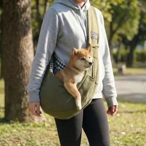강아지 고양이 포대기 담요 이동 가방 슬링백 크로스백 반려 동물애견 중형 개가 소형 강아지띠 소형백 동
