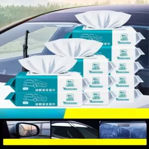 다용도 물티슈 자동차 유막제거 80개 차량 유리세정 세차 실내크리너