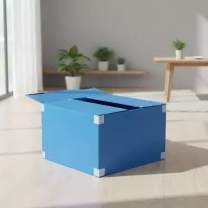 접이식 이사박스 중형 플라스틱 수납정리함 다용도 보관함짐 포장 이삿상자 상자 단프라