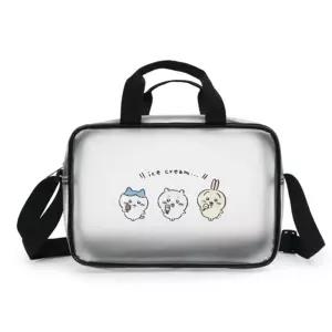 먼작귀 크림 수영가방먼백 반투명 생활방수백 크로스 디자인 사각 물놀이 비치 캐릭터 장가방 장백