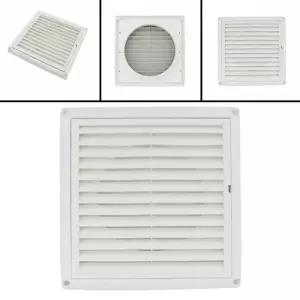야외 사각 환기구 루버 환기 그릴 필터 포함 신선한 공기 시스템 모기 곤충 그물 커버 스크린 배기 콘센트