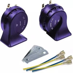 카혼 12V 밴하오 모터사이클 경적 시끄러운 전기 달팽이 키트 트럭용 유니버설 핏 슈퍼 라우드 차량 픽업