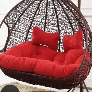 라탄 그네의자 대형 야외 흔들 쿠션 스윙 행잉 해먹 원형 방석 커버