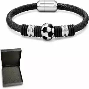 타이락 월드컵 2026 남자 축구 팔찌 조절 가능한 구슬 로프 가죽 부적 선물 상자와 함께 팬을 위한 영감을