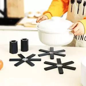 접이식 조리기구 받침대 야외용 주방용품 인덕션 거치대 화이트