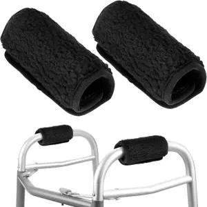 2Pcs 워커 핸들 쿠션 엑스트라 소프트 목발 패딩 그립으로 롤링 휠체어 패드 시니어 롤레이터 액세서리용
