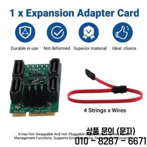 미니 PCI E SATA3.0 라이저 카드 M.2 2.0 변환기 B+M 키 확장 2/4 SATA SSD 어댑터