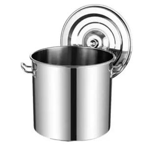 두께 이어 인덕션용 용접 5리 높이 대형 위생통 식당 대용량 버 직경90 30x20