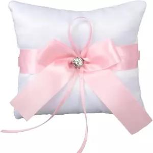 카빌록 웨딩 링 베개 스퀘어 5.51X5.51인치 부드러운 쿠션 베어러 세레모니 로맨틱 데코