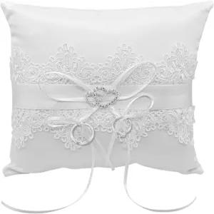 베리시 링 베개 7.5인치 웨딩 베어러 화이트 레이스 홀더