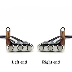 [호환품]바이크 오토바이 스위치 핸들 바 조정 가능 마운트 방수 헤드 라이트  회전 신호 LED 용 ON-OFF 버