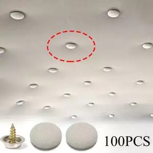 100PCS 자동차 내부 천장 고정 버클 나사 세트 헤드라이너 천 직물 리벳 패스너 액세서리