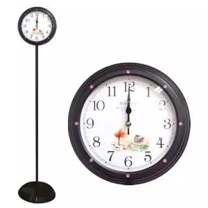 핑크큐브 인테리어 홈 리빙 스탠드 데스크 테이블 시계 골든벨시계