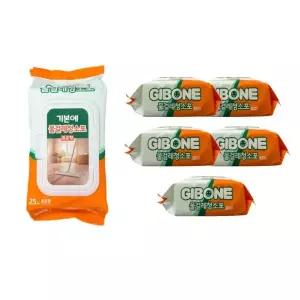 기본에 물걸레 청소포 캡형 25매 6개