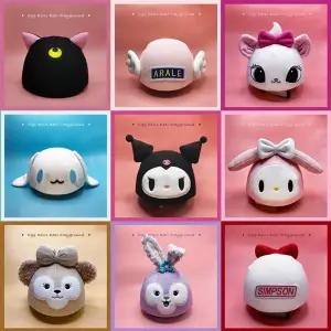 스키 헬멧 장식 세트 동물 커버 번개 캐릭터 여우 귀여운 만화 성인 L