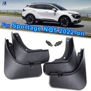 호환 KIA Sportage NQ5 LWB 스플래시 가드 머드 플랩 전면 리어 머드 가드 커버 자동차 액세서리 용 머드 플랩 세트