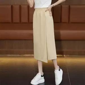 [라일리여성의류] Rly 여름 치마 바지 와이드 쿨팬츠 시원한 홈웨어 긴