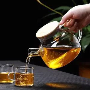 [콩심팥심]리빙로더 내열 유리 차주전자 1L 유리티포트 대용량차포트