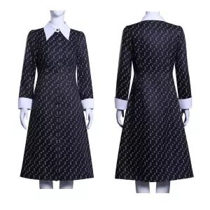 웬즈데이코스튬 파티의상 코스프레 영화 캐릭터 할로윈 드레스 원피스 치마