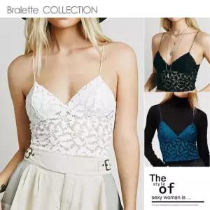 레이스 홀겹 브라렛 언더웨어패션 언더웨어 캐미솔 여자속옷 스타일 캡 이너웨어 볼륨 고급