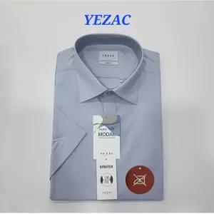 [예작]링클프리 모달스판 슬림핏 구김적고  드레스셔츠 카라배색 여름반팔셔츠 YJEMBS